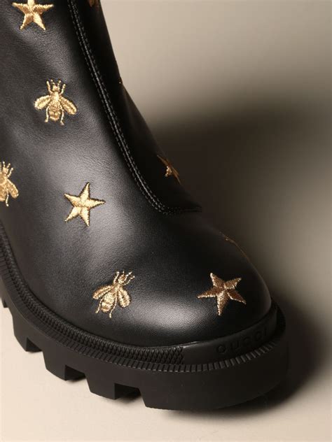 gucci bee and star boots